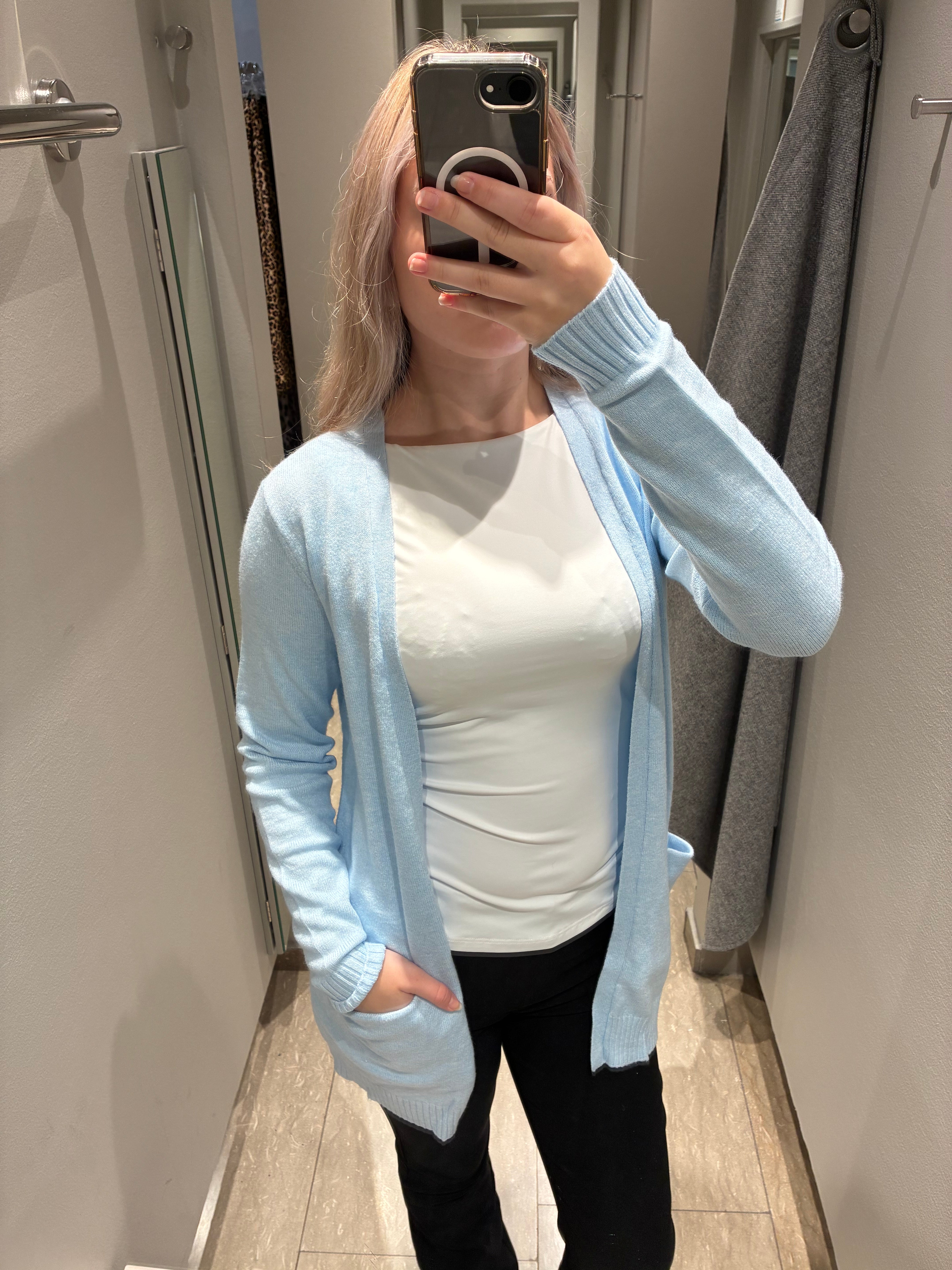 VIRIL Knit Cardigan - Nantucket Breeze